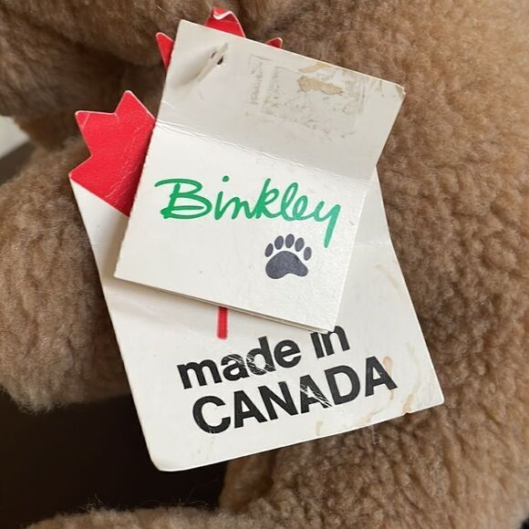 Binkley the Bear Classic Teddy Bear Hand Puppet NWT Vintage Teddy Bear Puppet - Picture 8 of 10